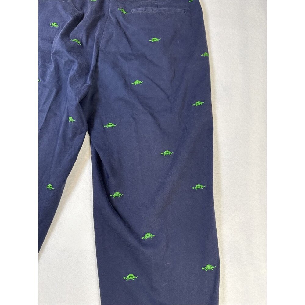 EP Pro Golf Embroidered Cropped Capri Pants Stretch Navy Blue Size 8 With Turtle - Picture 6 of 8